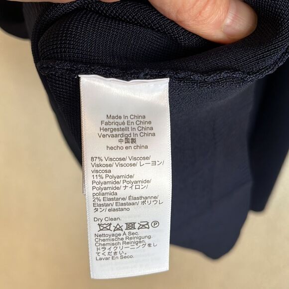 J Crew Lady Jacket Sweater Dress Womens Large Navy Blue - Picture 11 of 11